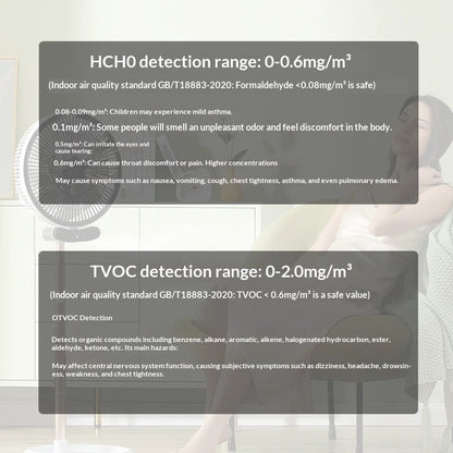 NEW HOT Multifunctional CO2 Meter 5 in 1 Digital Temperature and Humidity Tester Carbon Dioxide Detector TVOC HCHO